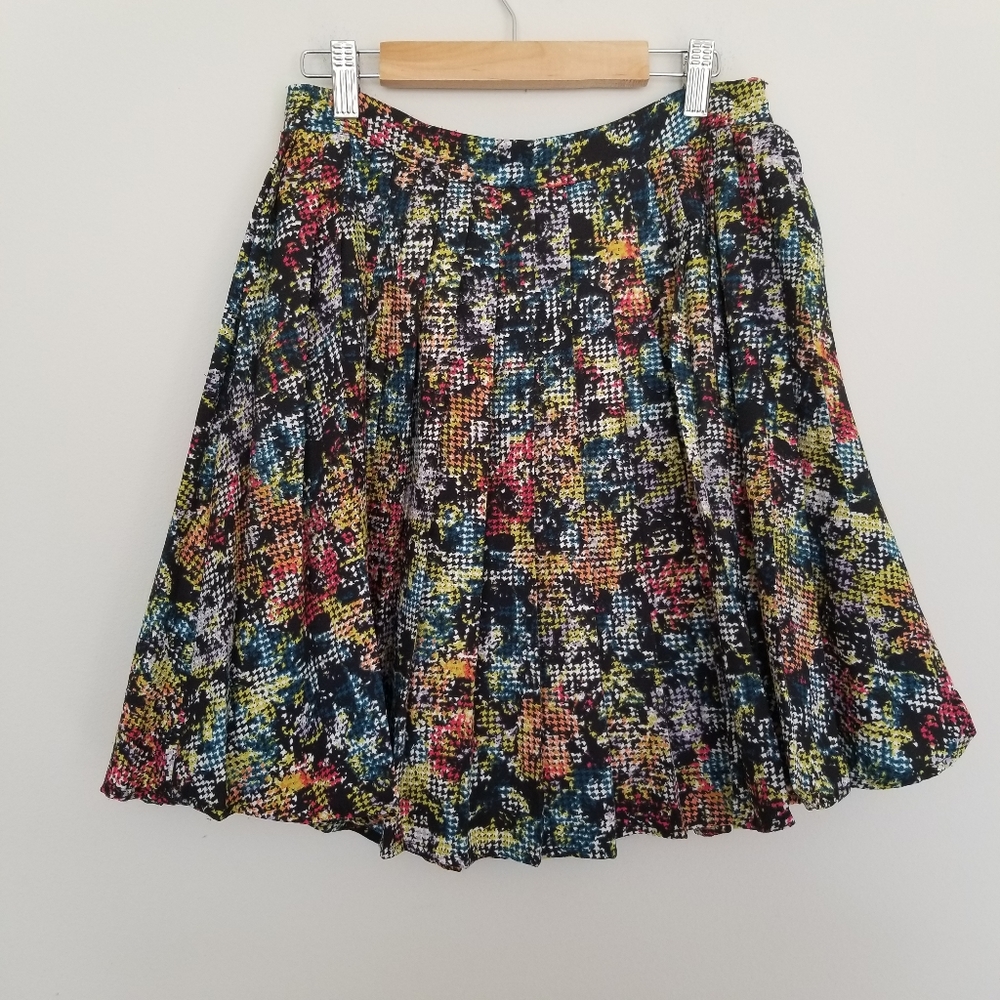 Love Sadie pleated colorful A line skirt S
